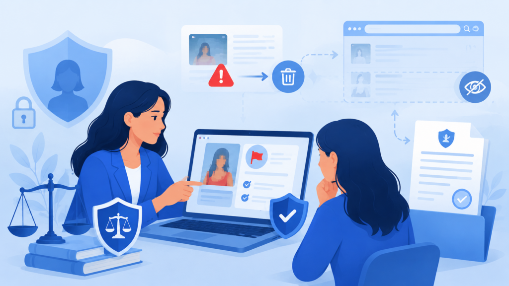 Deepfake sexuel : preuves, plainte et retrait du contenu 3 image
